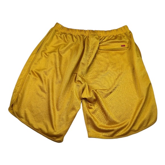 *Supreme Shorts Men's Size XLarge Yellow Basketball Paw Zip Packet Elastic Waist - Picture 4 of 16